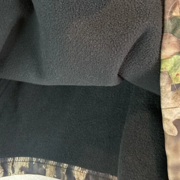 Mossy Oak~Men’s Fleece Hoodie~Built In Neck Gaiter~Zippered Front Pouch~Size L - Picture 12 of 13